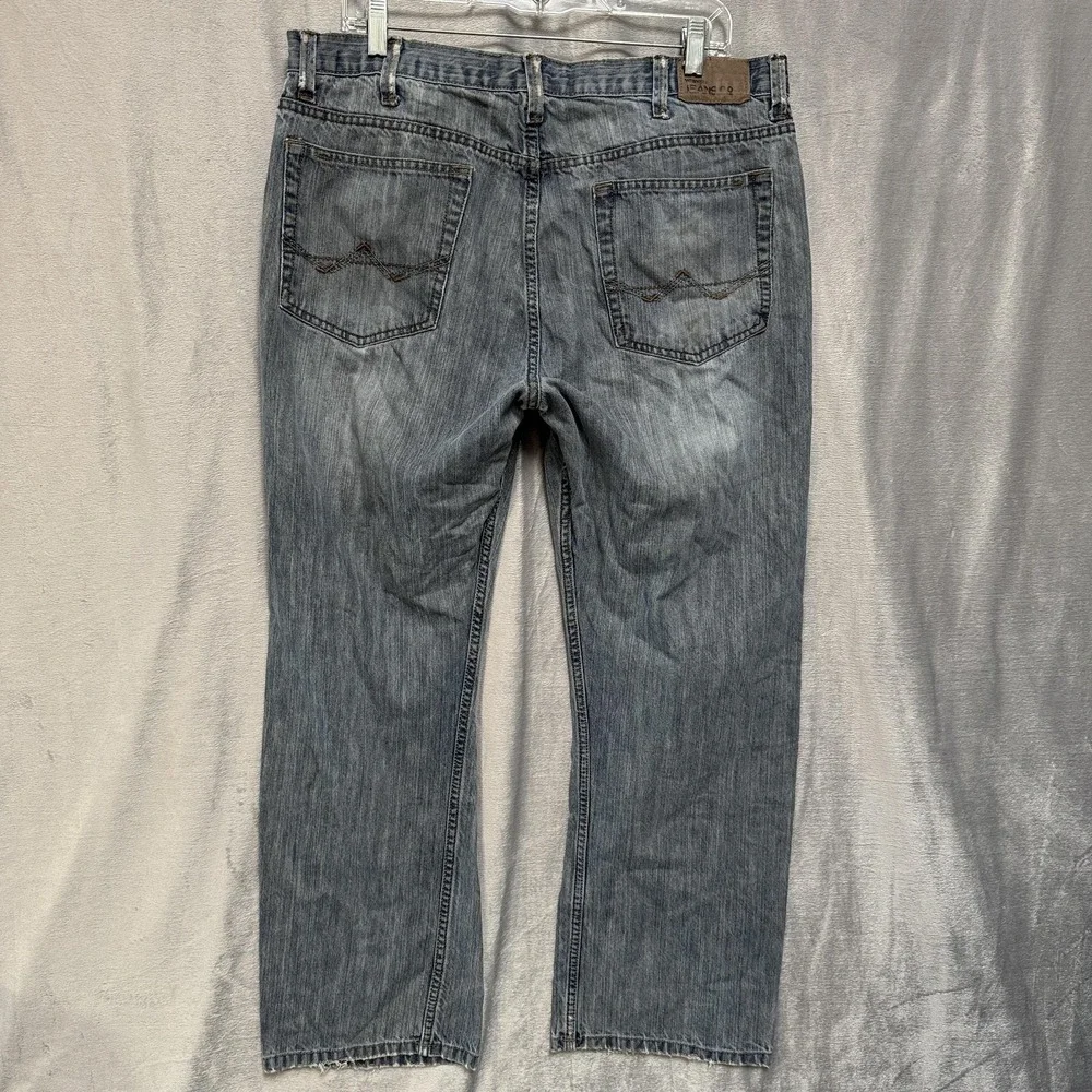 Wrangler Jeans Co Straight Fit Jeans Mens‎ 36x30 Distressed Rip Knee Workwear